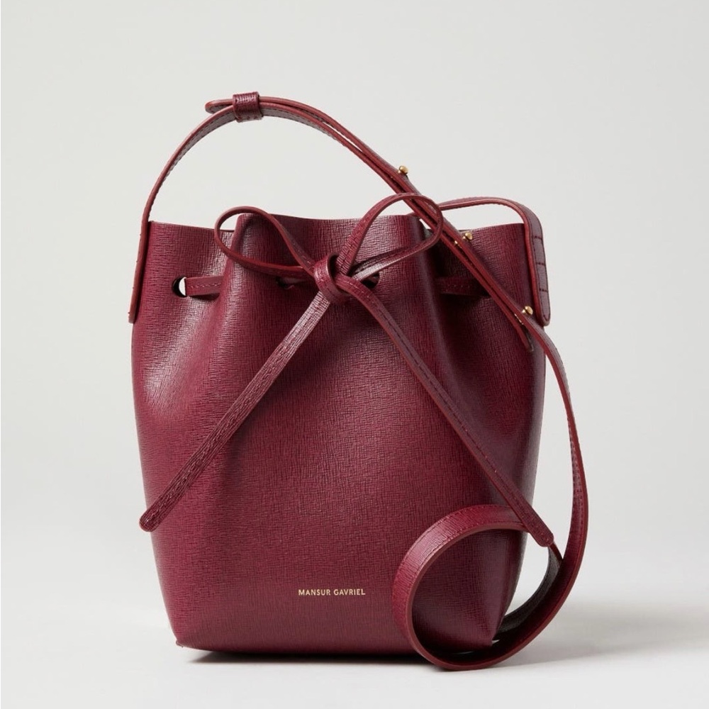 Mansur Gavriel Red Mini Bucket Bag